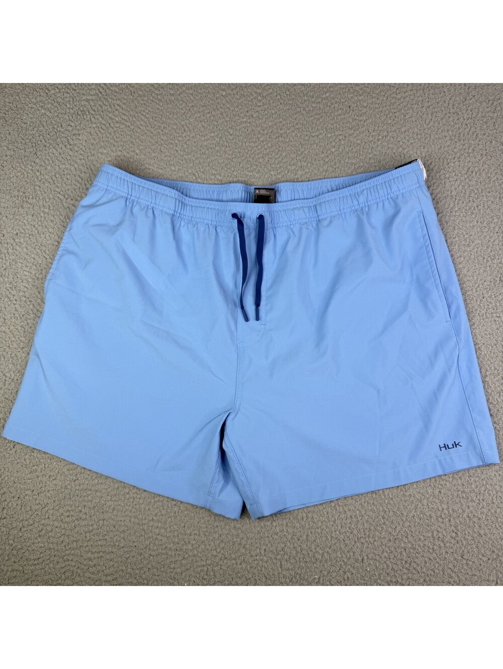 Huk Board Short Swim Trunks Mens 3XL 42 x 5.5" Blue  Fishing Drawstring NWT
